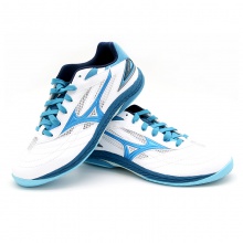 美津濃Mizuno 81GA220532 美津濃9代專業(yè)乒乓球鞋運動鞋 白/天藍(lán)色